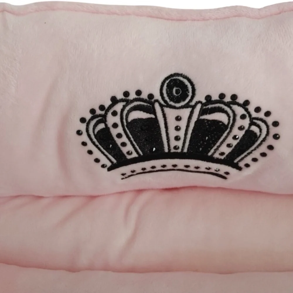 JUICY COUTURE PINK BLING VELOUR DOG/ CAT PET BED CUDDLER